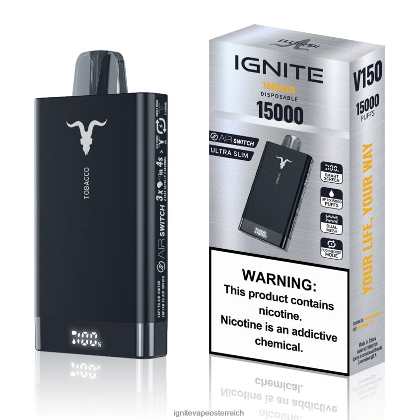 IGNITE Pods For Sale - IGNITE V150 Vape-Stift 02LT007 Tabak