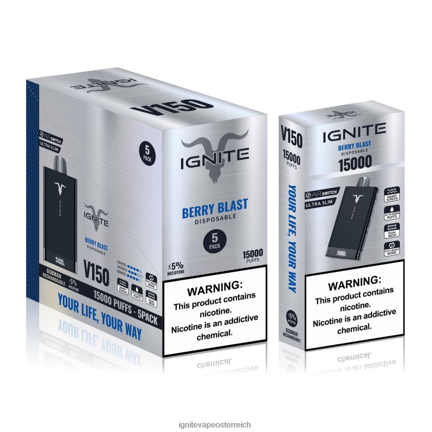 IGNITE Preise - IGNITE V150 Vape Pen 5er-Pack 02LT0085 grüner Apfel