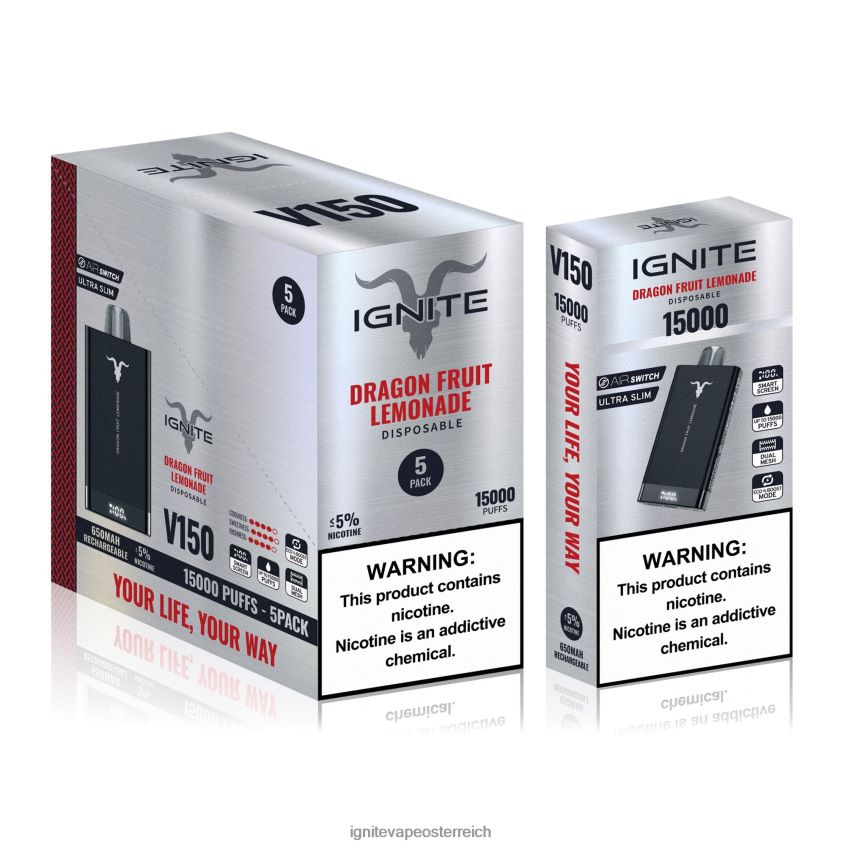 IGNITE Preise - IGNITE V150 Vape Pen 5er-Pack 02LT0085 grüner Apfel