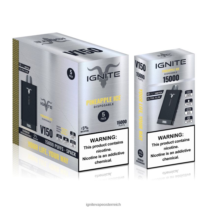IGNITE Preise - IGNITE V150 Vape Pen 5er-Pack 02LT0085 grüner Apfel