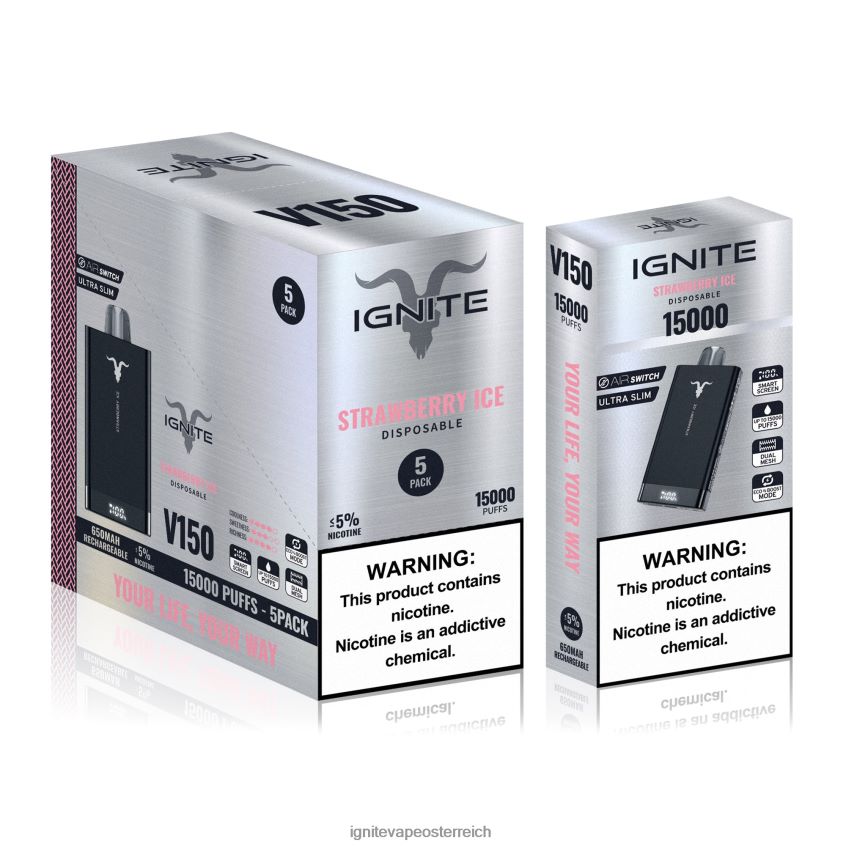 IGNITE Preise - IGNITE V150 Vape Pen 5er-Pack 02LT0085 grüner Apfel