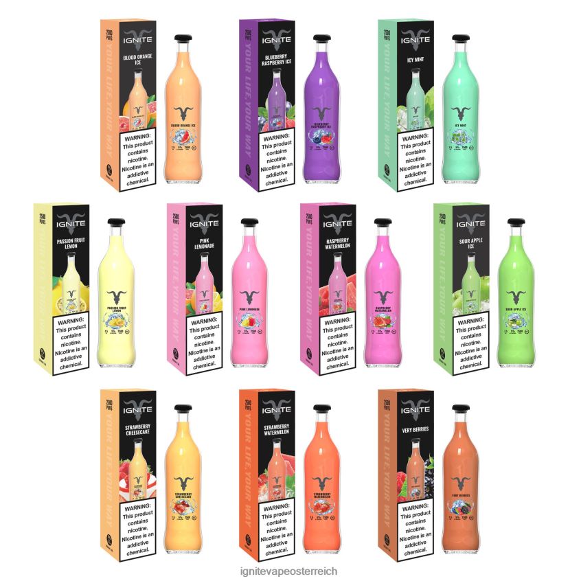IGNITE Store - IGNITE V25 Vape-Stift 02LT00118 saures Apfeleis