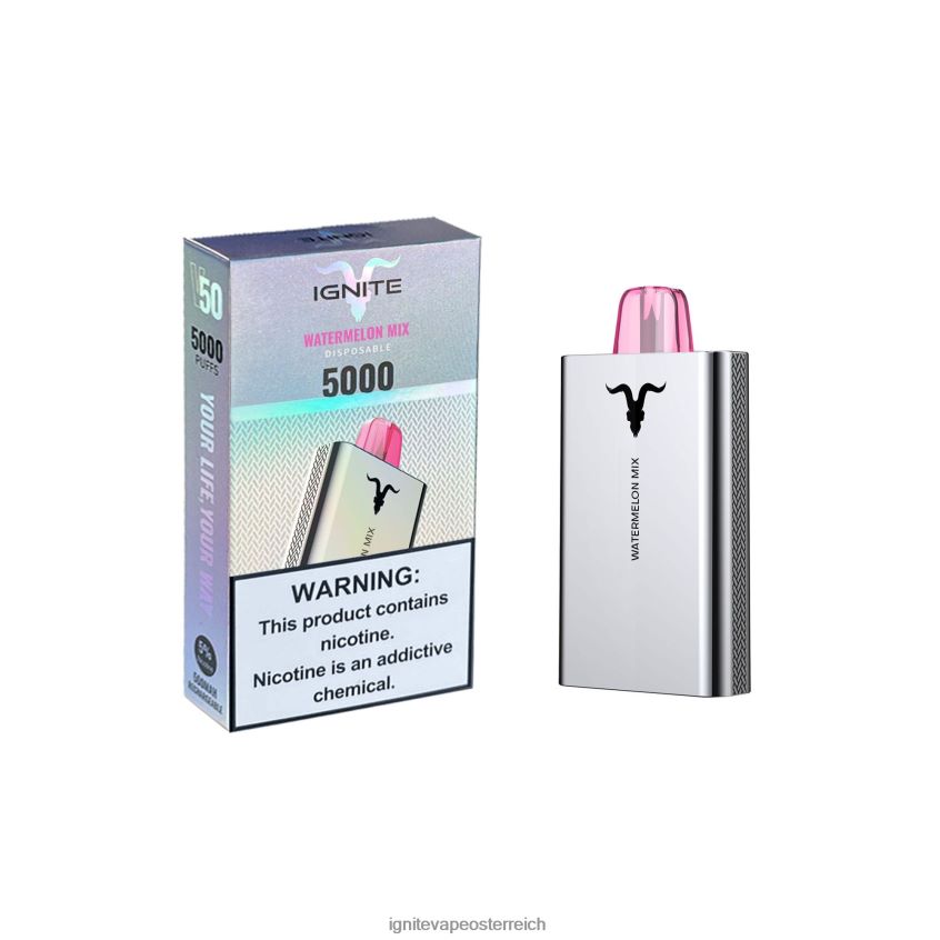IGNITE Austria - IGNITE V50 Vape-Stift 02LT00164 Wassermelonenmischung
