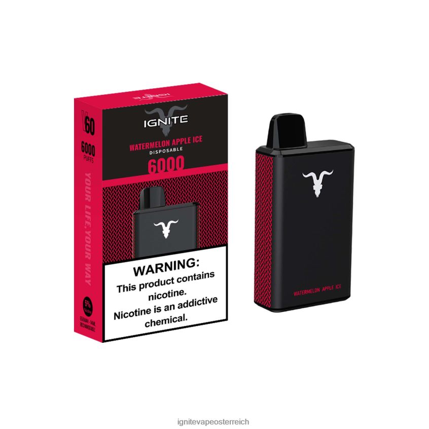 IGNITE Store - IGNITE V60 Vape-Stift 02LT0038 Erdbeere Banane