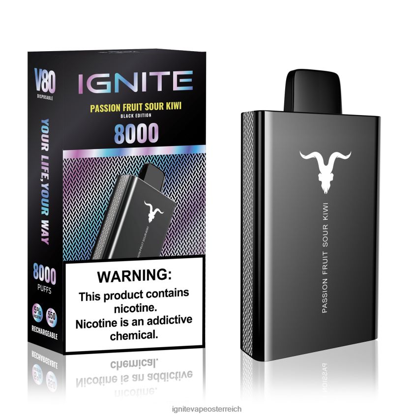 IGNITE Vape Kaufen - IGNITE V80 Vape-Stift 02LT0042 Blaubeer-Zitrone