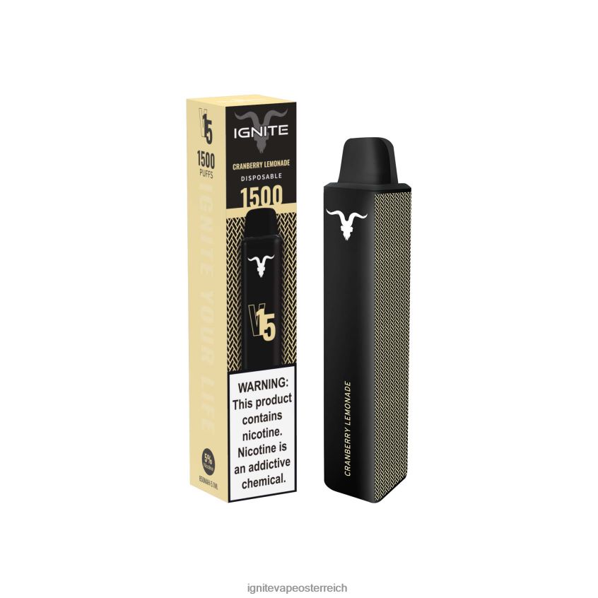 Best IGNITE Flavors - IGNITE V15 Vape-Stift 02LT00110 Cranberry-Limonade