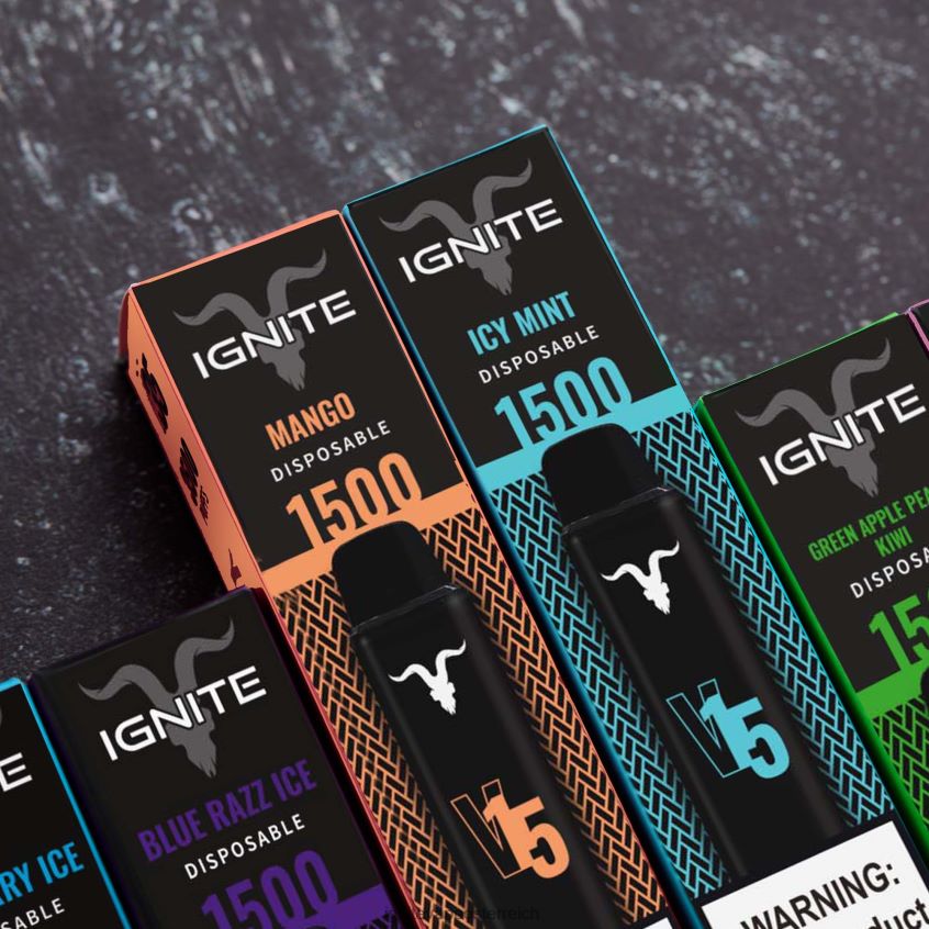 IGNITE Austria - IGNITE V15 Vape Pen 10er-Pack 02LT00104 Erdbeer-Apfel-Wassermelone