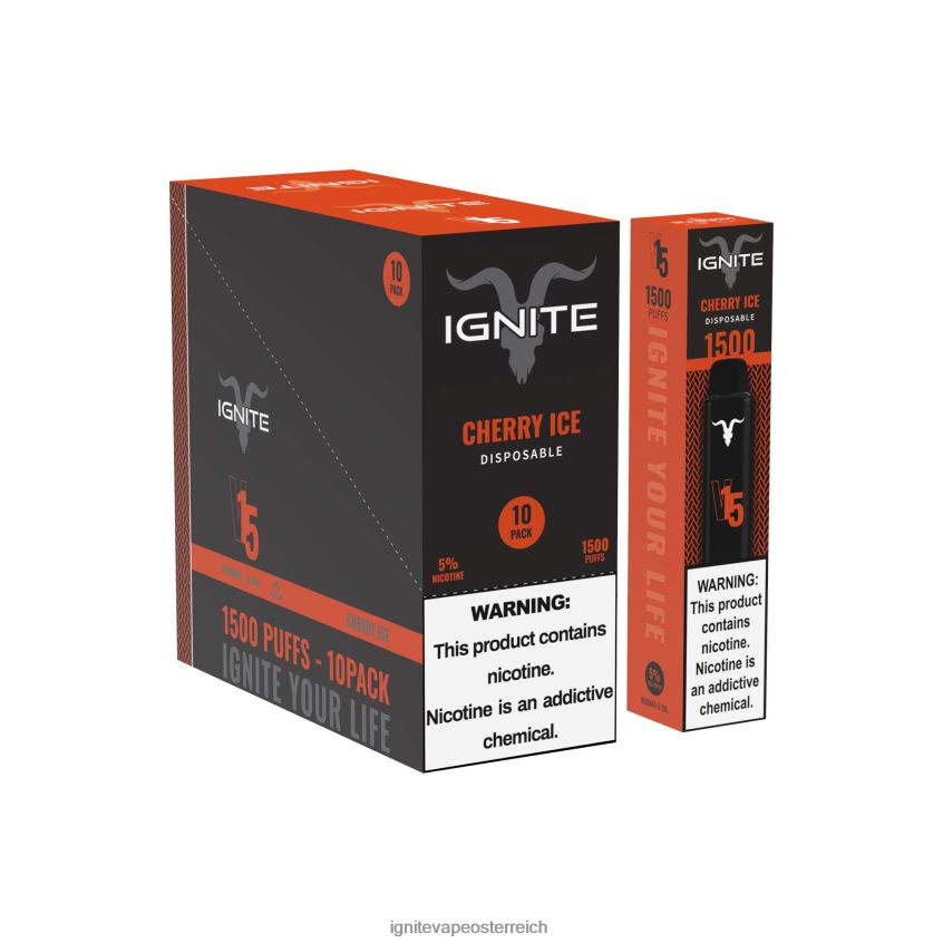 IGNITE Store - IGNITE V15 Vape Pen 10er-Pack 02LT0098 Kirscheis