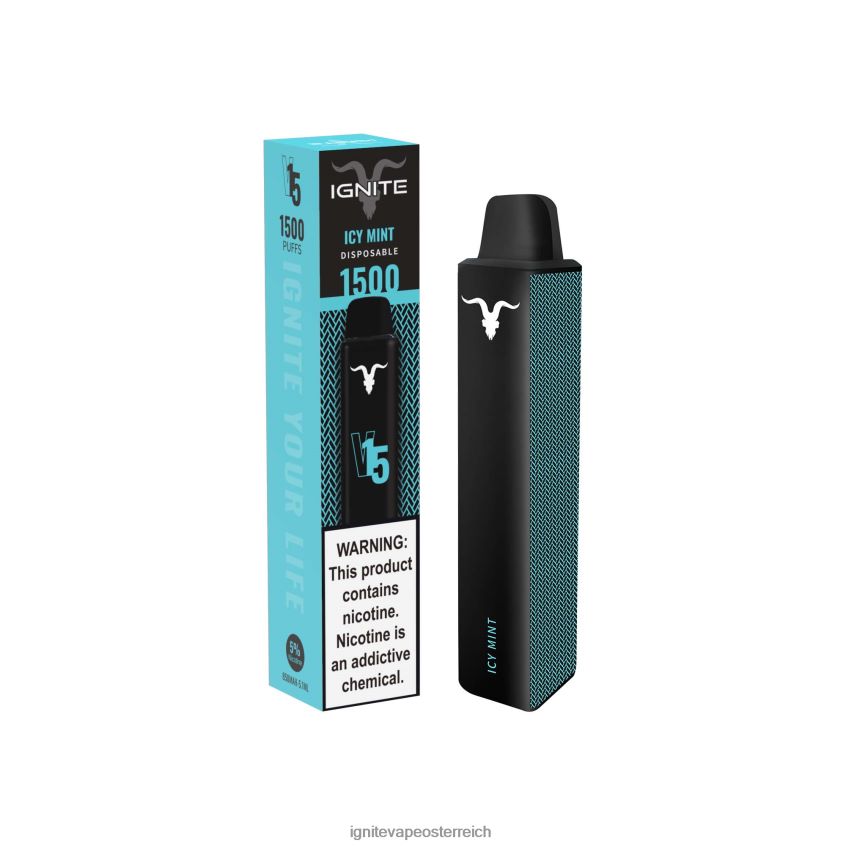 IGNITE Wien - IGNITE V15 Vape-Stift 02LT00113 eisige Minze